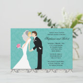 カップルウェディングシャワー招待状 招待状 (スタンド正面)