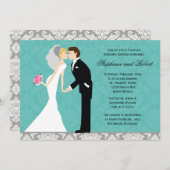 カップルウェディングシャワー招待状 招待状 (正面/裏面)