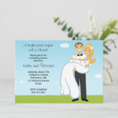 カップルウェディングシャワー招待状 招待状 (スタンド正面)