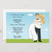 カップルウェディングシャワー招待状 招待状 (正面/裏面)