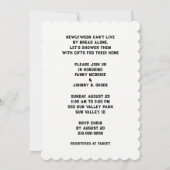 カップルウェディングシャワー招待状 招待状 (裏面)