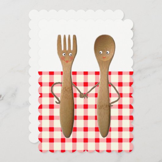 カップルウェディングシャワー招待状 招待状 (正面/裏面)