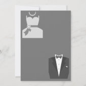 カップルウェディングシャワー新郎新婦 招待状 (裏面)