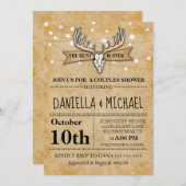 カップルウェディングシャワー狩りは終結婚わり 招待状 (正面/裏面)