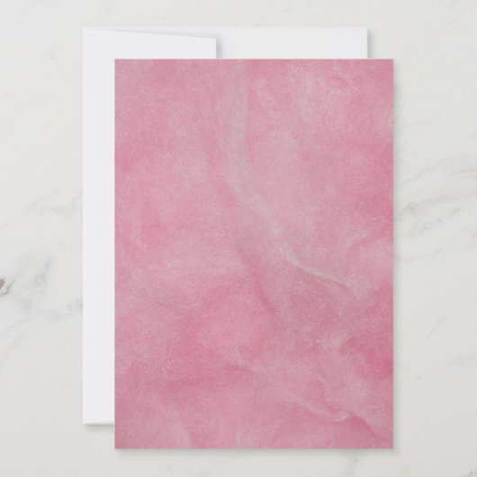 カップルウェディングシャワー、ピンクのフローラ〔雄ジカの〕枝角招待状 招待状 (裏面)