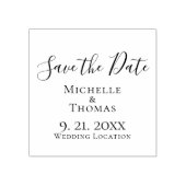 カップルエレガントのイベント結婚式の日付を保存 ラバースタンプ (インプリント)