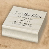 カップルエレガントのイベント結婚式の日付を保存 ラバースタンプ