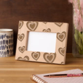 カップルエレガントのハートストリング レーザー彫刻フレーム (左)