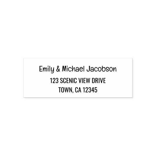 カップルエレガントの書道ラベル セルフインキングスタンプ (デザイン)