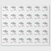 カップルエレガントの記念日のウッピング紙 ラッピングペーパー (フラット)