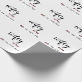 カップルエレガントの記念日のウッピング紙 ラッピングペーパー (角)