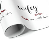 カップルエレガントの記念日のウッピング紙 ラッピングペーパー (ロールコーナー)