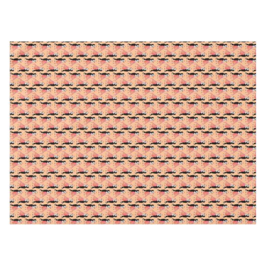 カップルエレガントダンスヴィンテージレトロ社交ダンス テーブルクロス (正面(横))