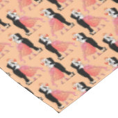 カップルエレガントダンスヴィンテージレトロ社交ダンス テーブルクロス (アングル)