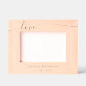 カップルエレガントネーム愛の文字 レーザー彫刻フレーム (正面)