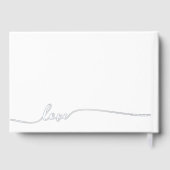 カップルエレガントネーム愛文字金ゴールド ゲストブック (裏面)