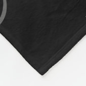 カップルエレガントネーム&モノグラム フリースブランケット (角)