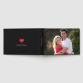 カップルエレガントフォトウェディング記念日キープサケ ゲストブック (全面)