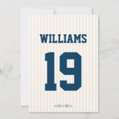 カップルオールスター野球赤ちゃんシャワー招待状 招待状 (裏面)