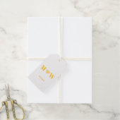 カップルカスタマイズイニシャルAラヴB赤いハート ギフトタグ (麻糸付属)