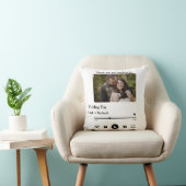 カップルカスタムのためのフォトミュージックの曲のプレイリスト クッション (椅子)