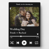 カップルカスタムのためのフォトミュージックの曲のプレイリスト フォトプラーク (正面)