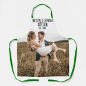 カップルカスタムのキッチン、新婚の人のためのフォトエプロン エプロン (正面)