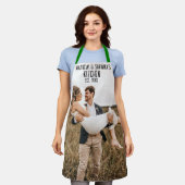 カップルカスタムのキッチン、新婚の人のためのフォトエプロン エプロン (着用した状態)