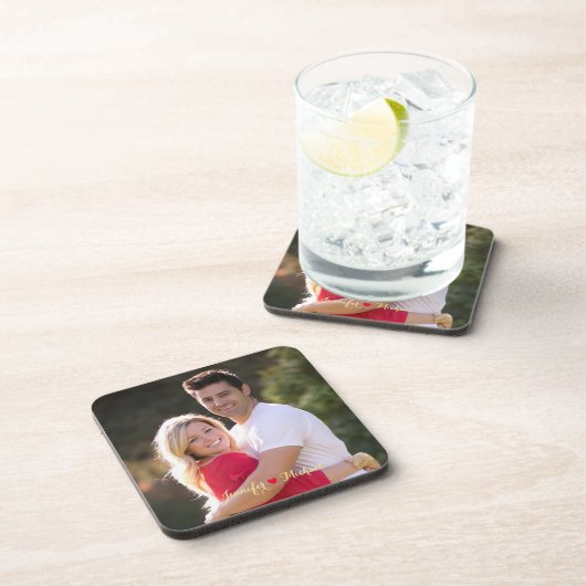 カップルカスタムの新しい写真Cork Coastersの作成 コースター (右側)