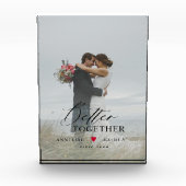 カップルカスタムの結婚記念撮影ブロック フォトブロック (正面)