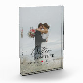 カップルカスタムの結婚記念撮影ブロック フォトブロック (左)