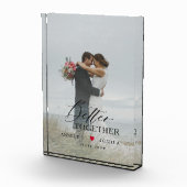 カップルカスタムの結婚記念撮影ブロック フォトブロック (右)