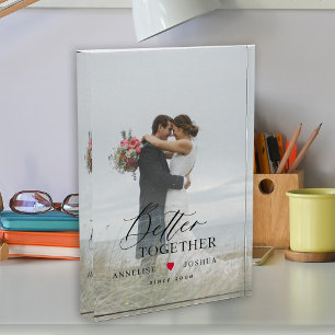 カップルカスタムの結婚記念撮影ブロック フォトブロック