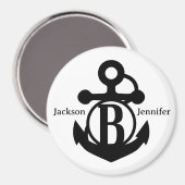 カップルカスタムズBイニシャルいかりクルーズドア マグネット (正面/裏面)