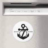 カップルカスタムズZイニシャルいかりクルーズドア マグネット (インサイチュ (食洗機))