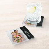 カップルカスタムフォトグラスコースター ガラスコースター (アングル)