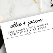 カップルカスタム用の差出人住所自己インキングスタンプ セルフインキングスタンプ