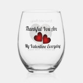 カップルカスタム用の飲み物用品ワイングラス ステムなしワイングラス (裏面)