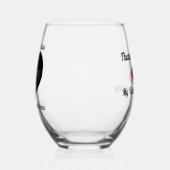 カップルカスタム用の飲み物用品ワイングラス ステムなしワイングラス (左)