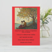 カップルカラフルの招待状を観察する木 招待状 (スタンド正面)