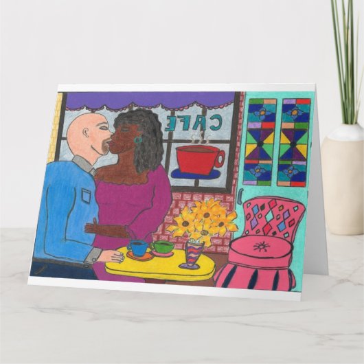 カップルキスをするカード カード (正面)