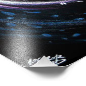 カップルキスをする陰陽ラブシュールスケッチアート フォトプリント (角)