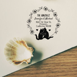 カップルキャット差出人住所フラワーサークル ラバースタンプ