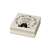 カップルキャット差出人住所フラワーサークル ラバースタンプ (スタンプ)