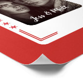 カップルギフト、ウェスタントランプのポーカーカーパーソナライズされたド ポスター (角)