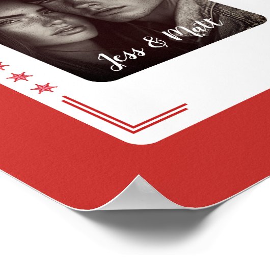 カップルギフト、ウェスタントランプのポーカーカーパーソナライズされたド ポスター (角)