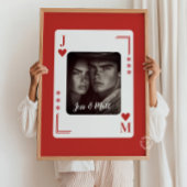 カップルギフト、ウェスタントランプのポーカーカーパーソナライズされたド ポスター