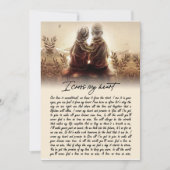 カップルギフト | 私のソウルメイトのために心から願う 招待状 (正面)