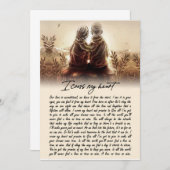 カップルギフト | 私のソウルメイトのために心から願う 招待状 (正面/裏面)