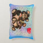 カップルクマとハートバルーンアクセント枕 アクセントクッション (裏面(縦))